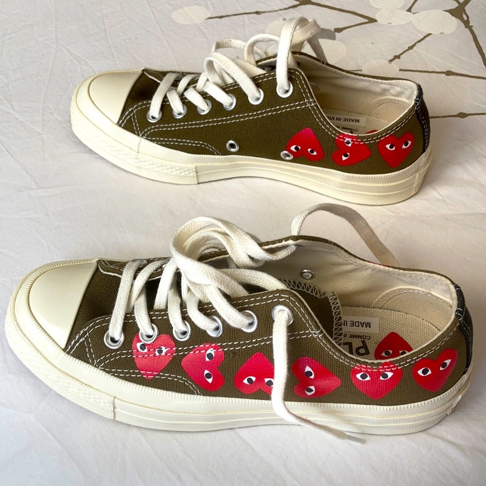 Converse “play comme des garcons “green